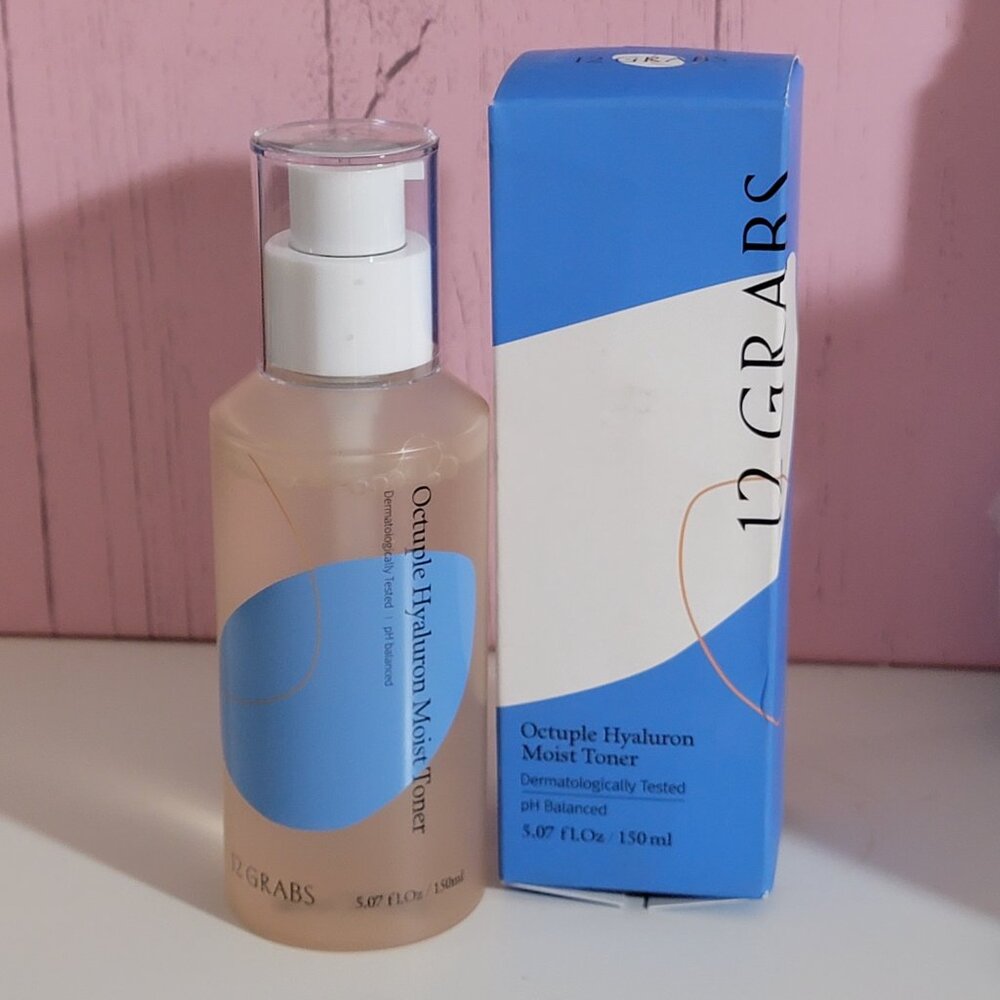 12GRABS Octuple Hyaluron Moist Toner 5.07 oz Korean Skincare